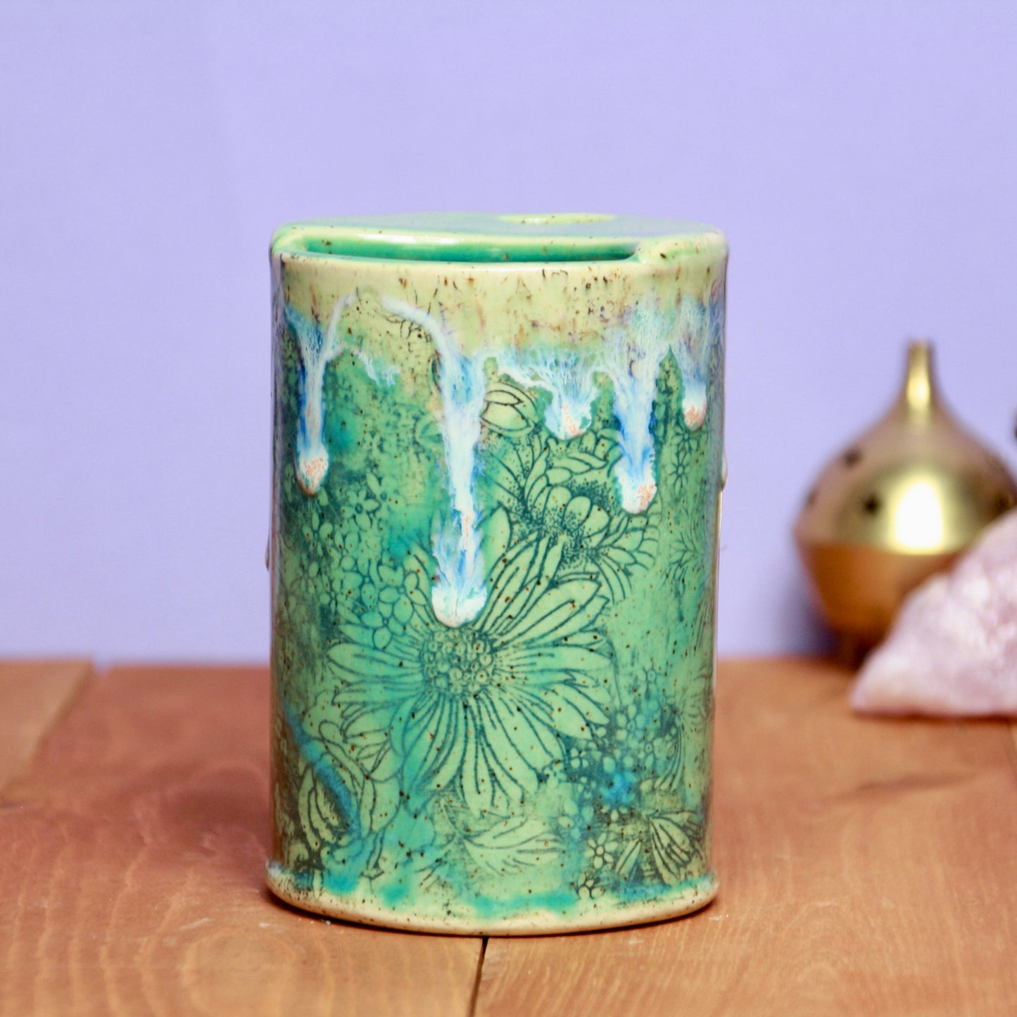 Drippy Flower Travel Tumbler