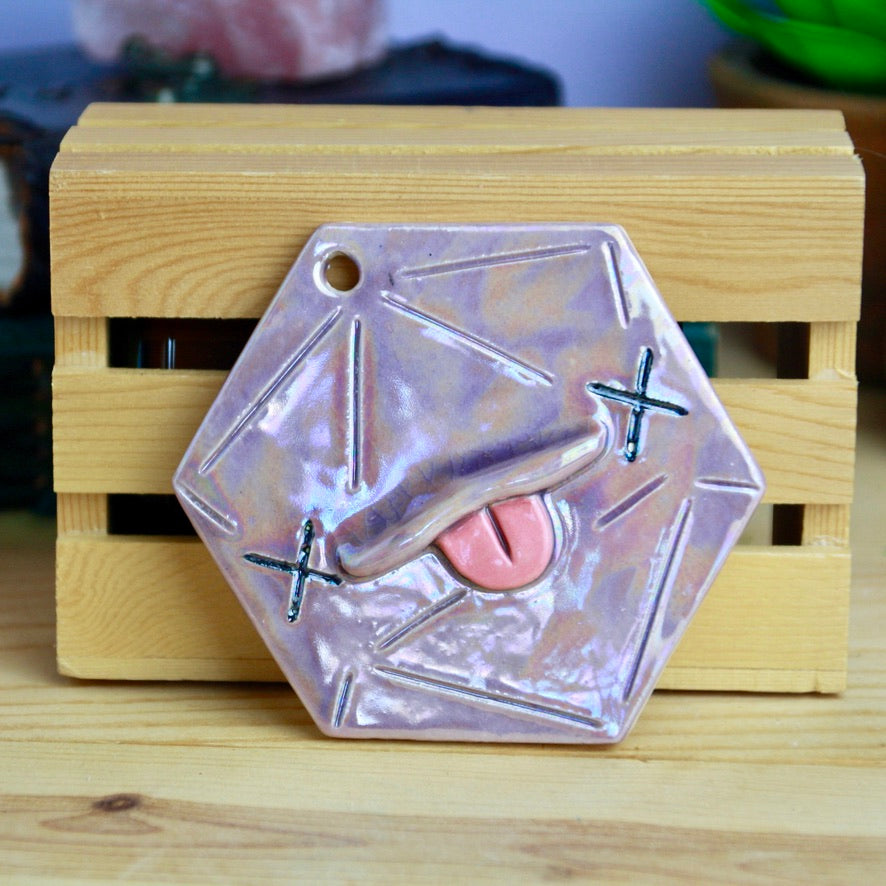 Knocked Out D20 Ornament