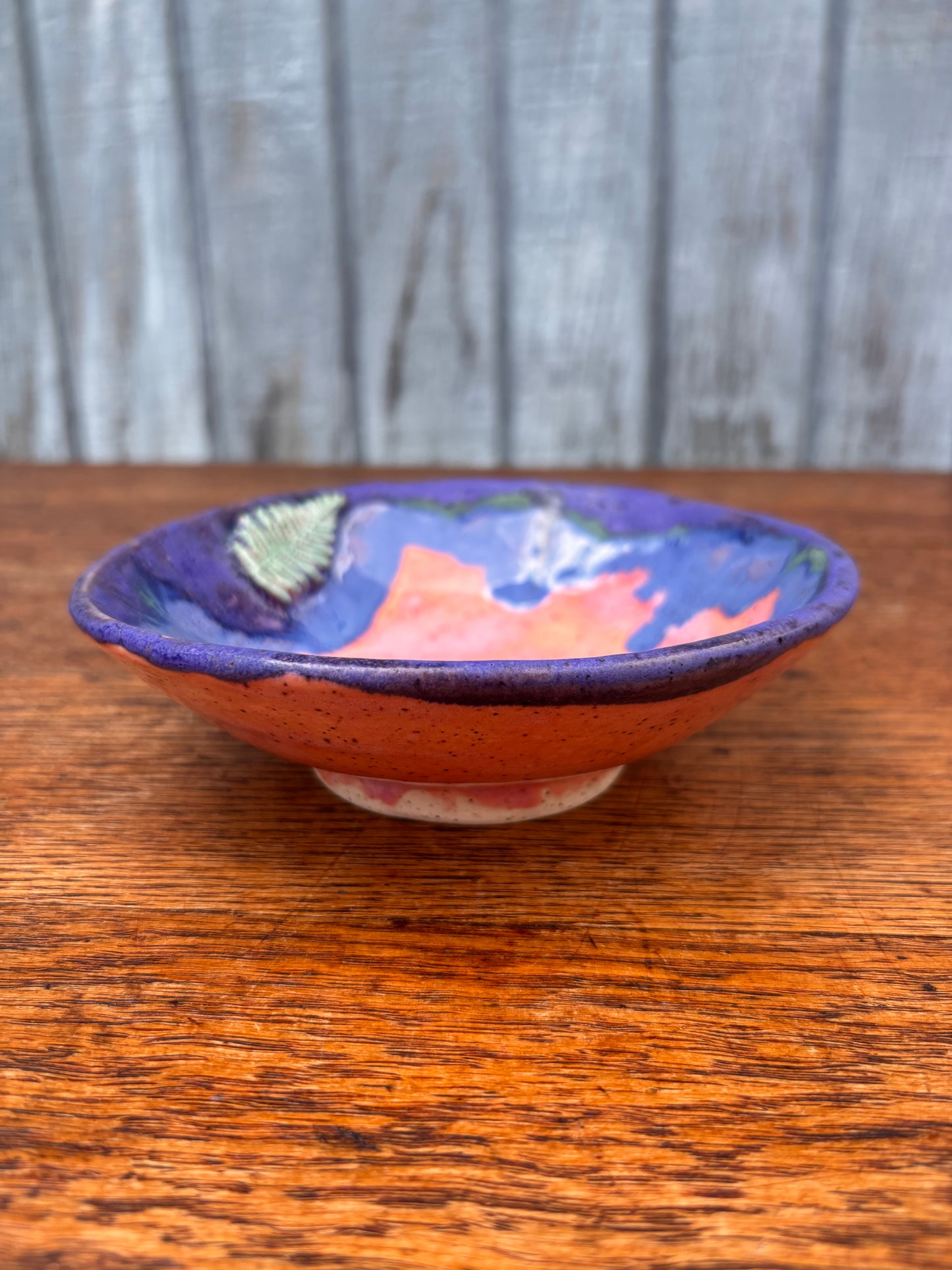 Pink fern dish