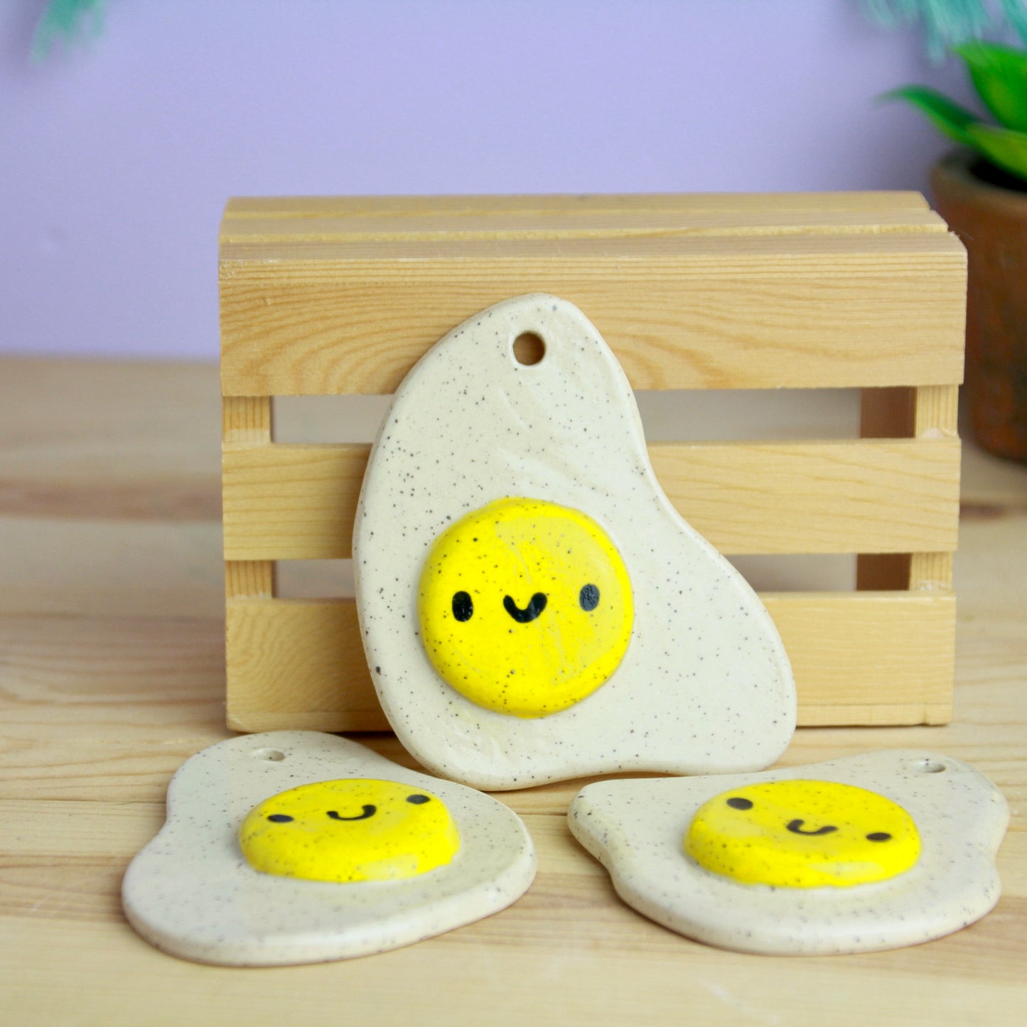 Fried Egg Ornament
