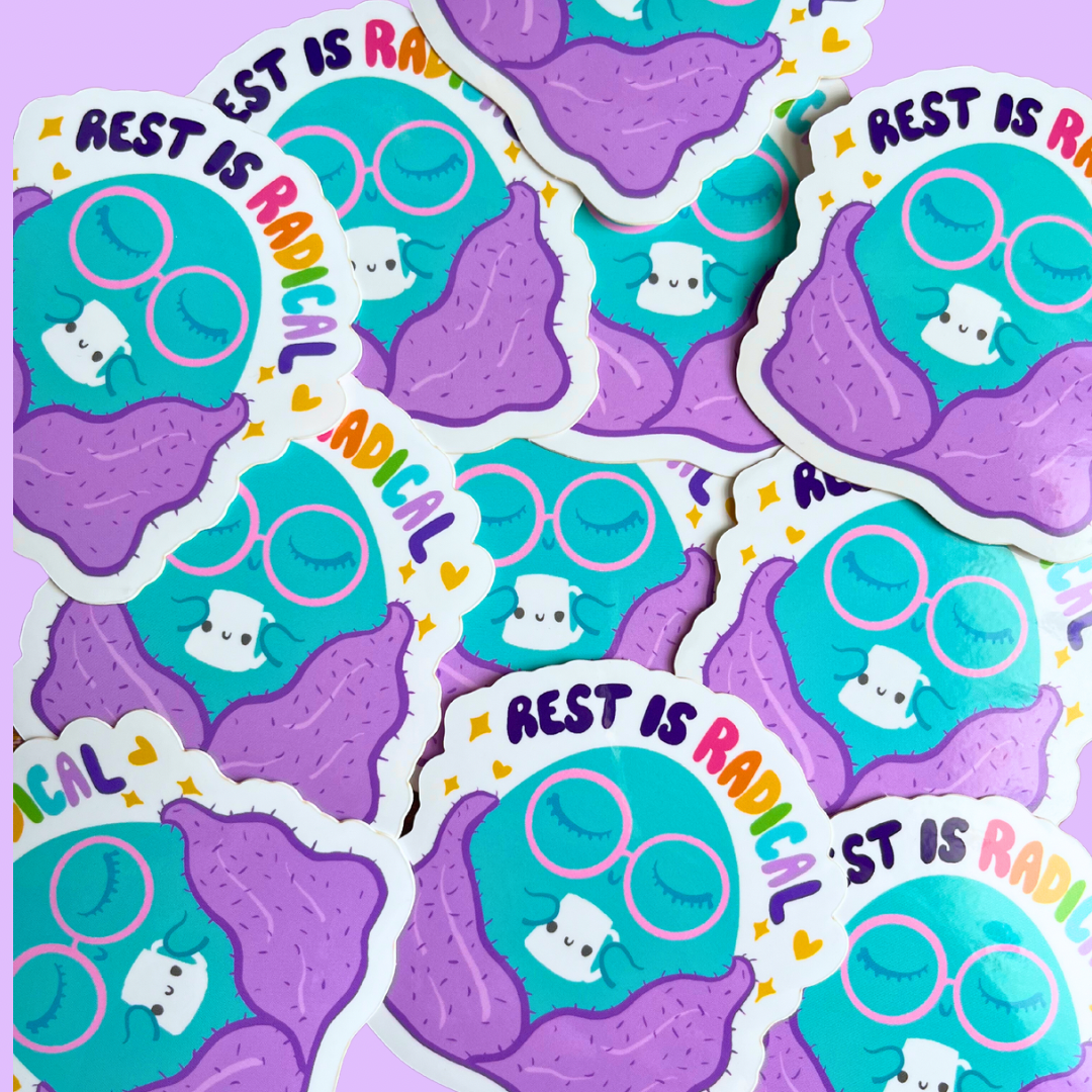 Rest is Radical Vinyl Sticker