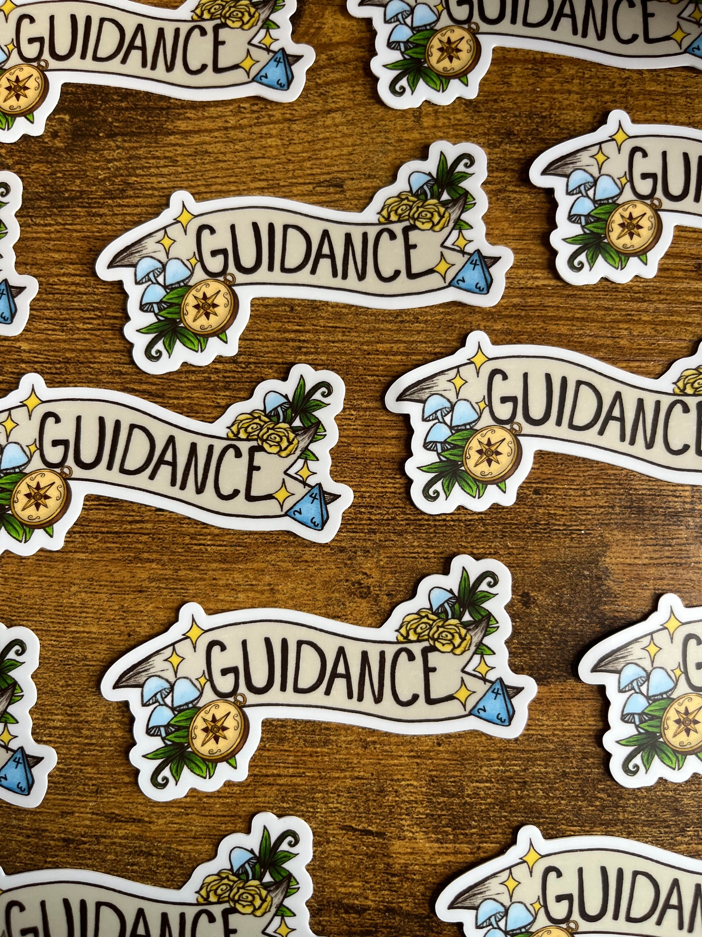 Guidance matte vinyl sticker