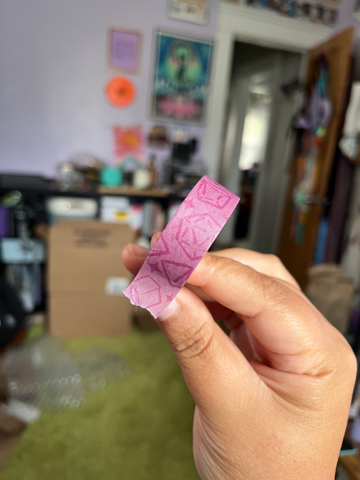 Pink Dice Washi Tape