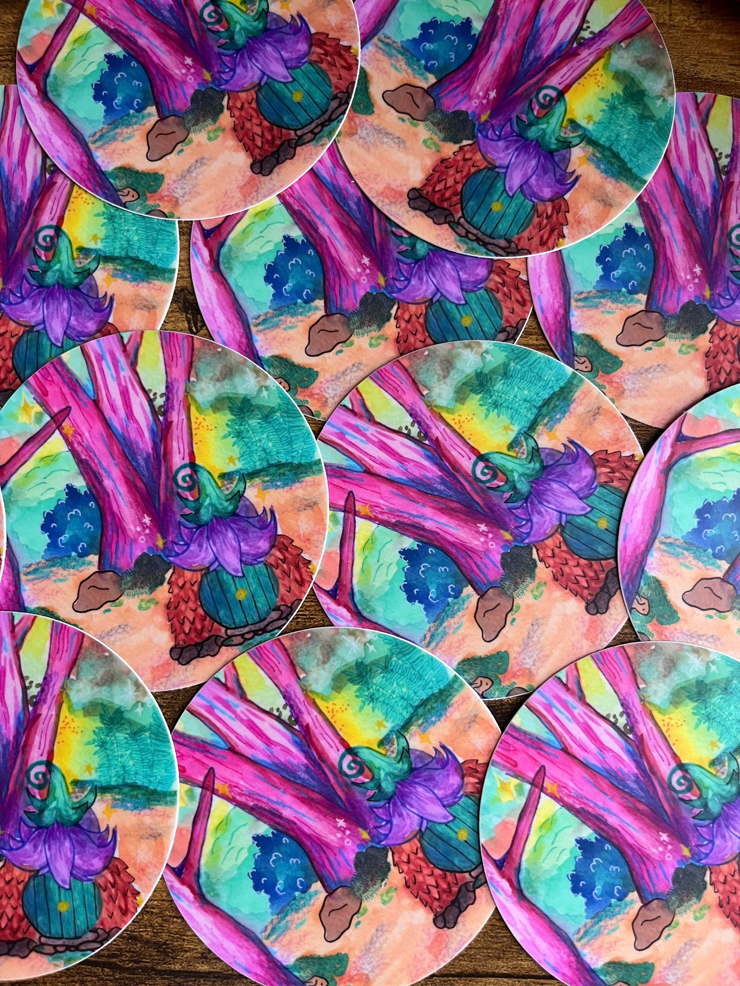Fairy House Watercolor Sticker