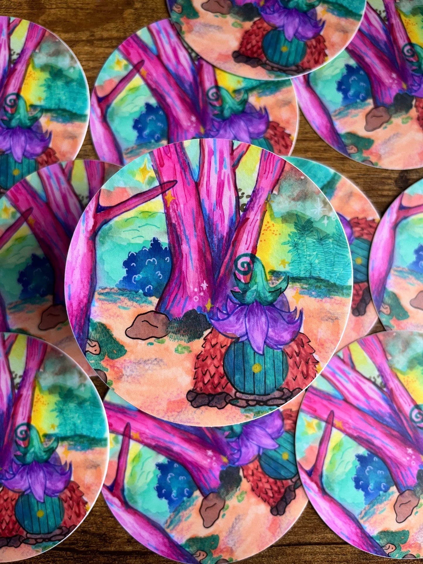 Fairy House Watercolor Sticker
