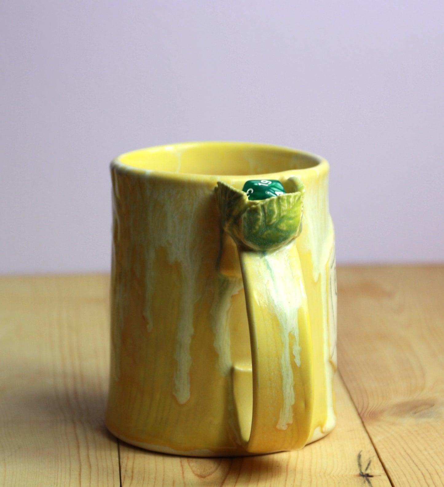 Yellow Chaotic Neutral Fidget Dice Mug