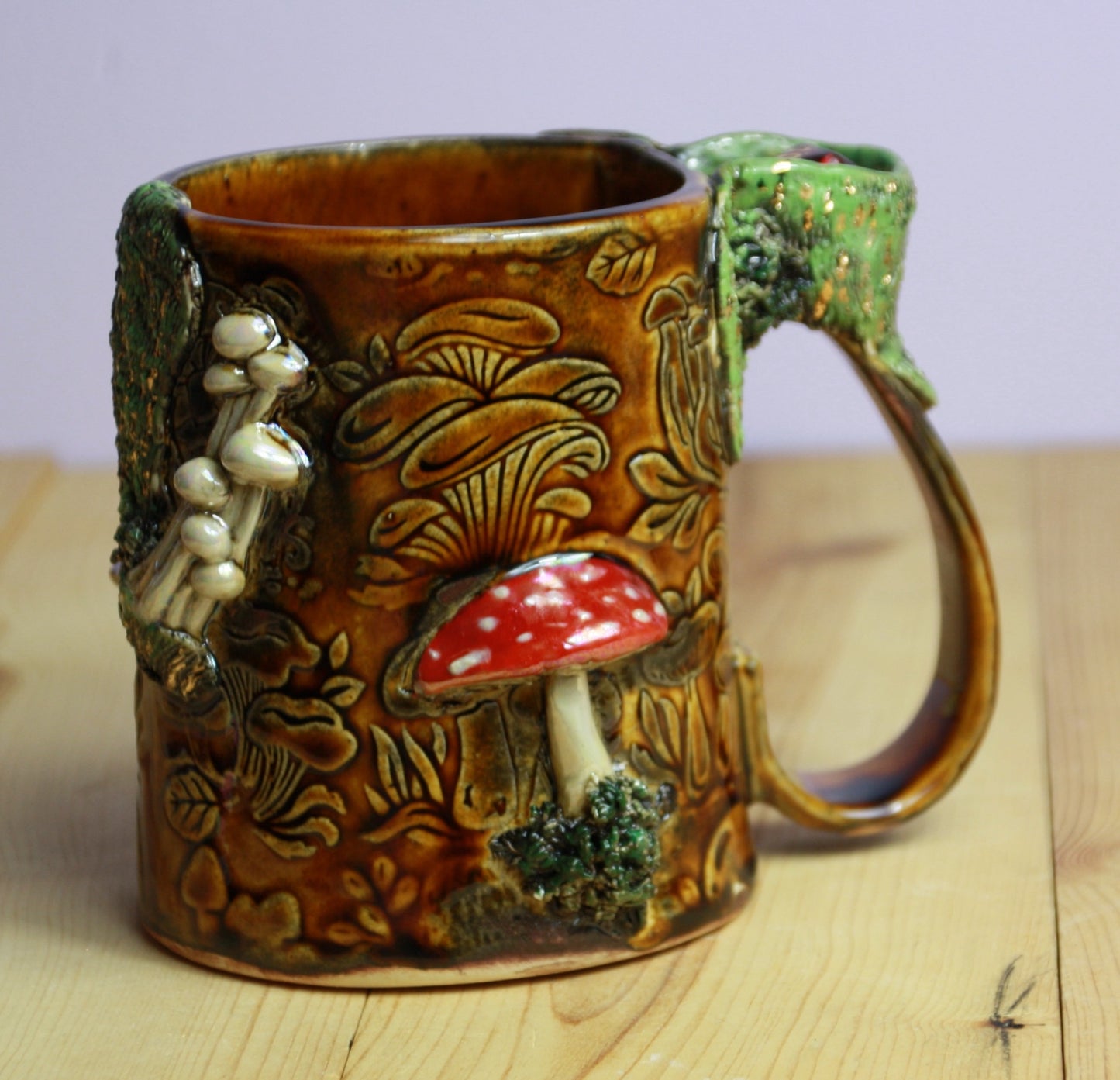 Mossy Mushroom Dice Mug