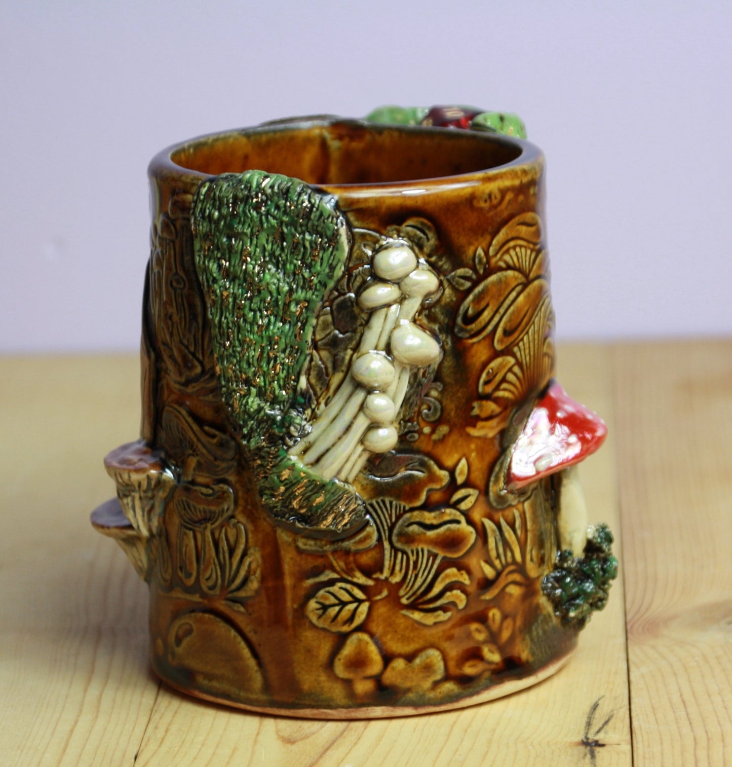 Mossy Mushroom Dice Mug