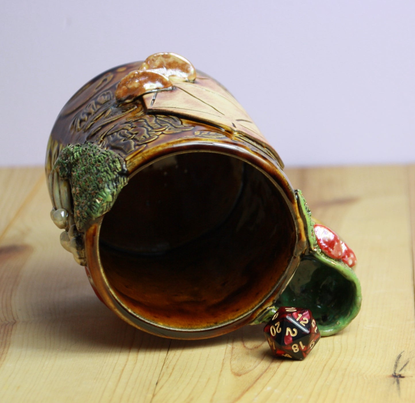 Mossy Mushroom Dice Mug
