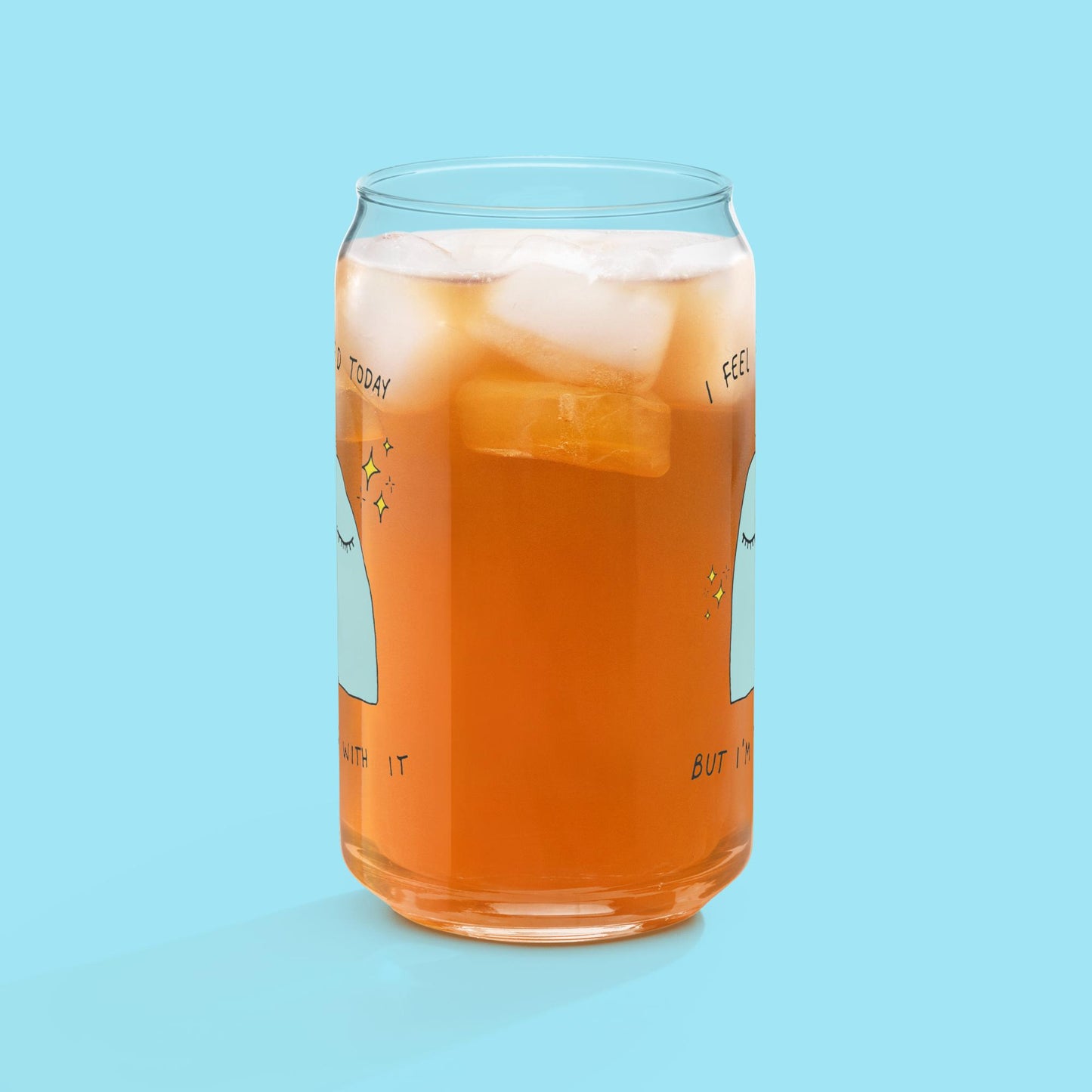 I feel weird today Glass Tumbler