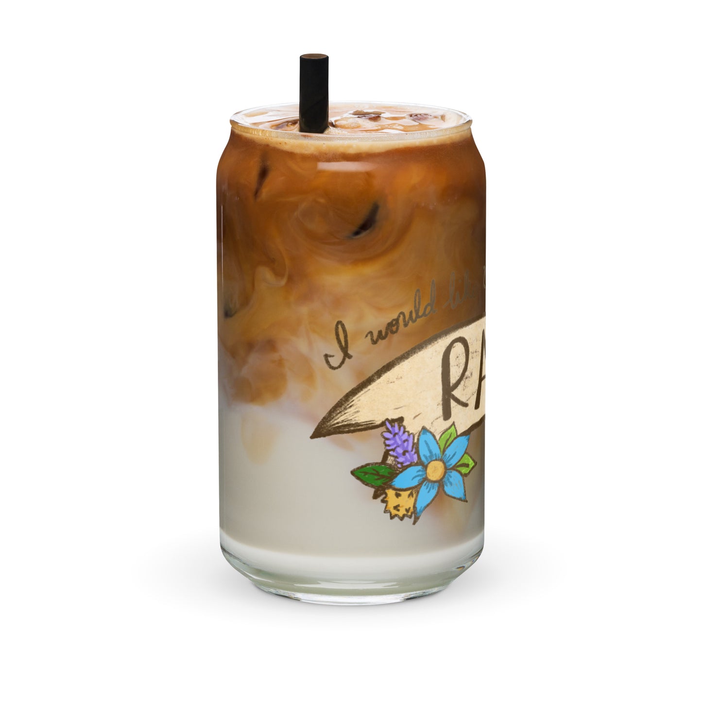 I would like to RAGE Glass Tumbler