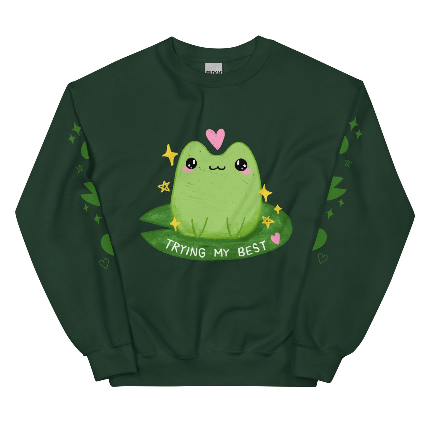 Trying My Best Froggy Crewneck