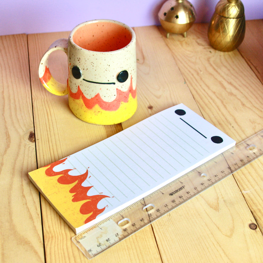 Flaming To do List Notepad