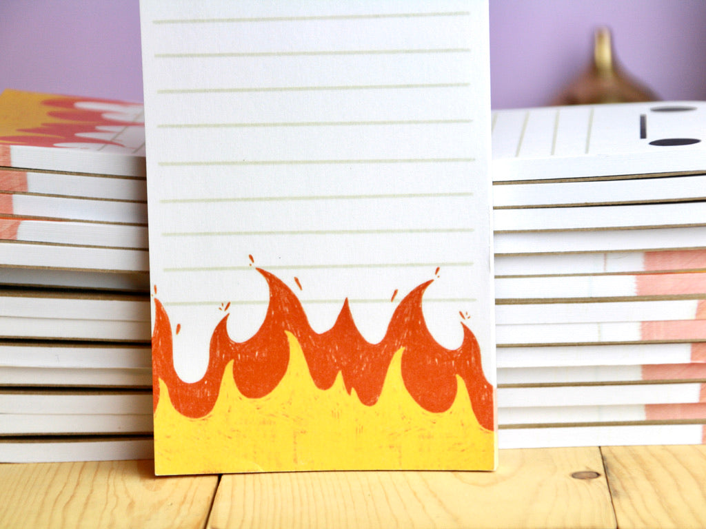 Flaming To do List Notepad