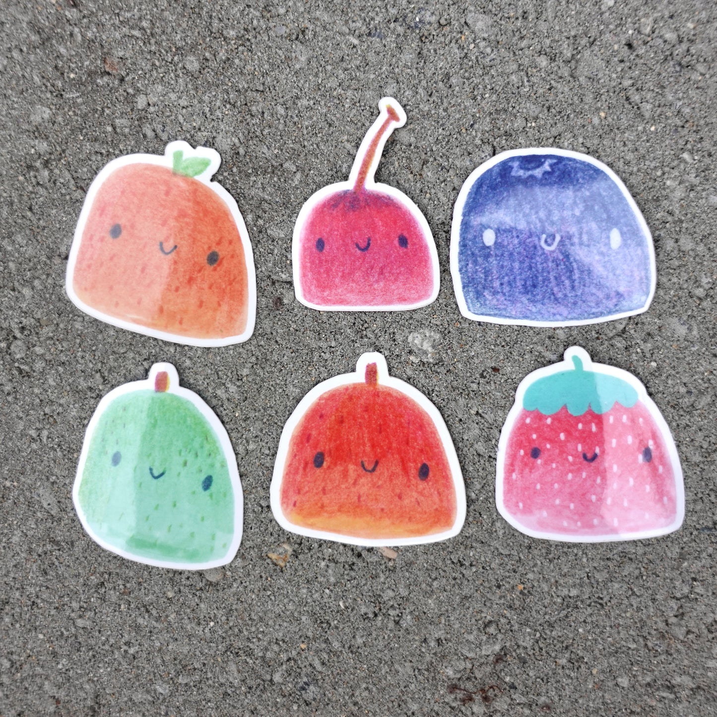 Fruit blob Sticker set