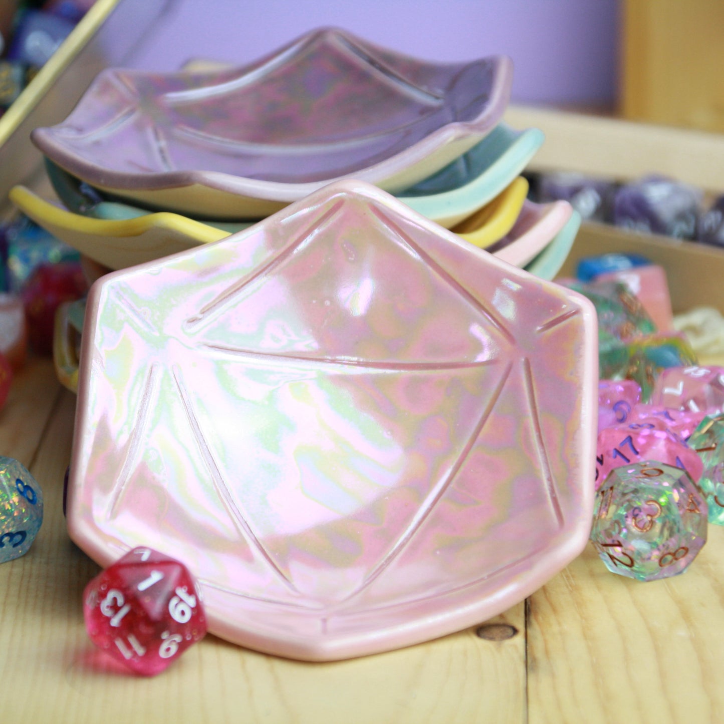 Iridescent D20 Dish | Medium (4")