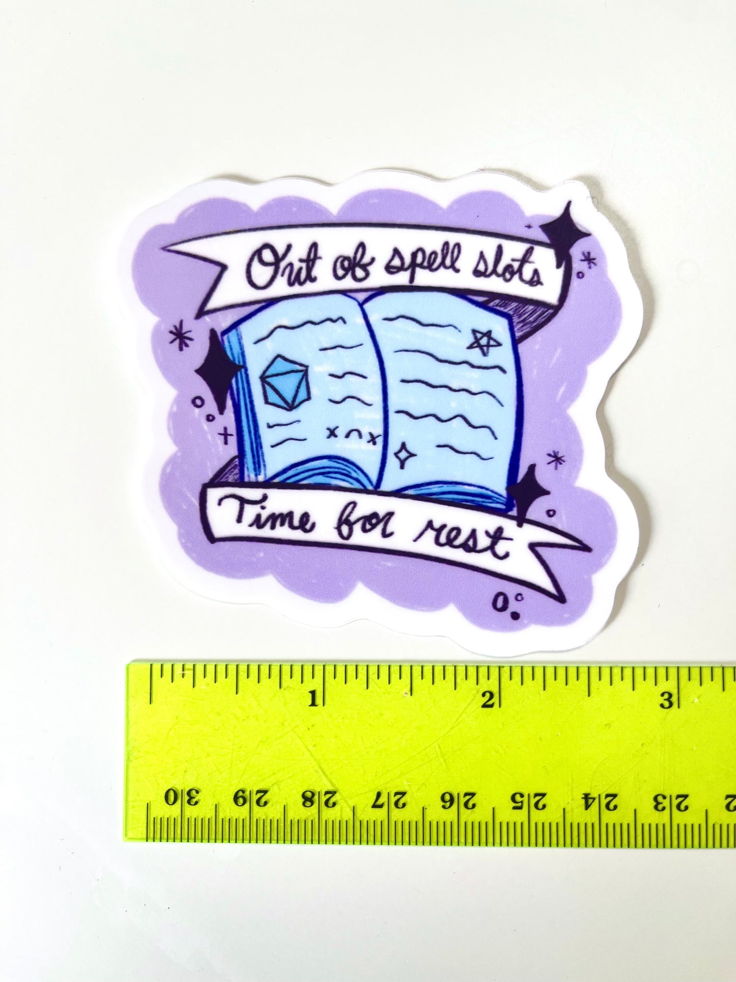 Out of Spell Slots Matte Vinyl Sticker
