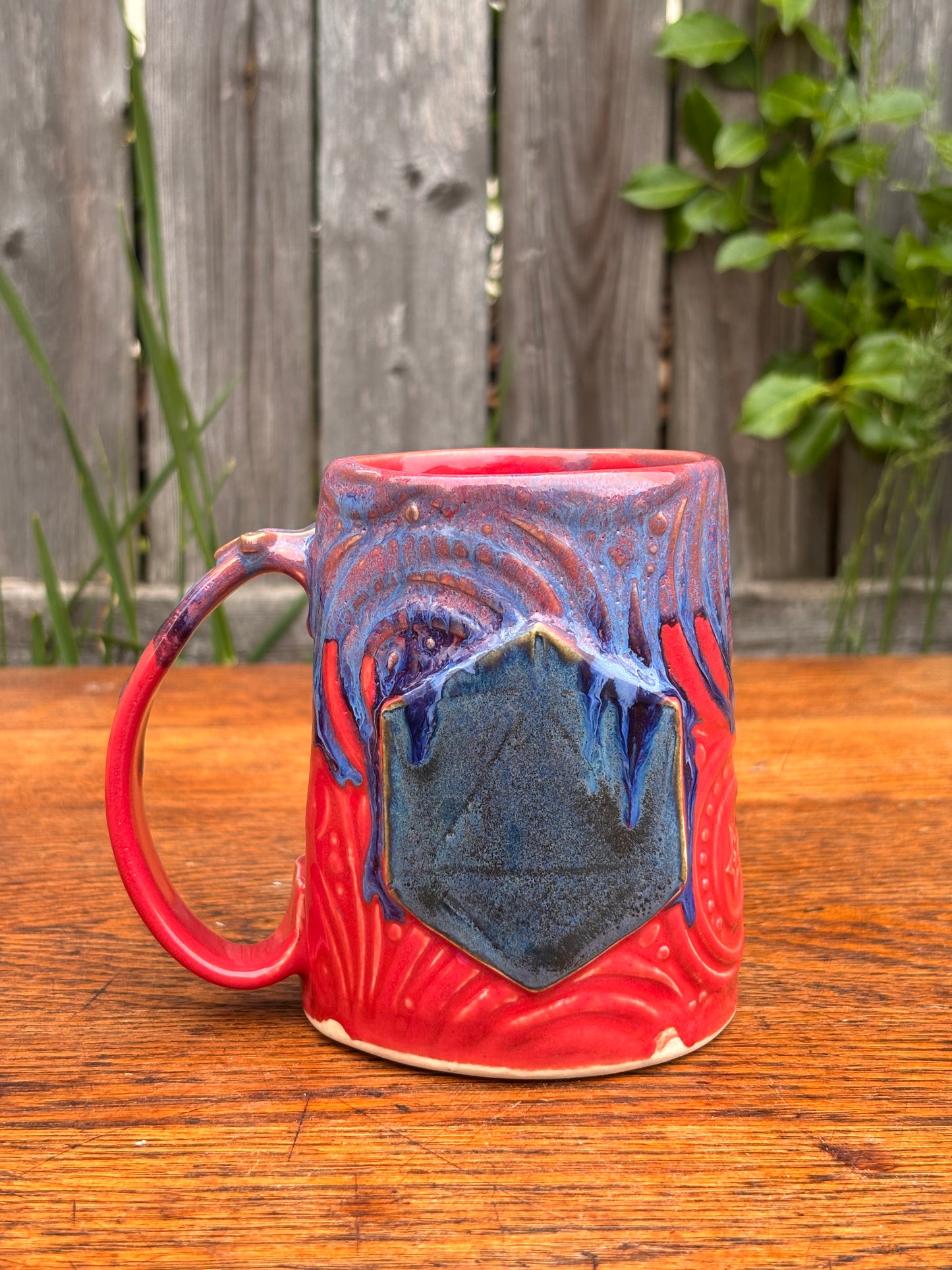 Red + Blue Dice Mug
