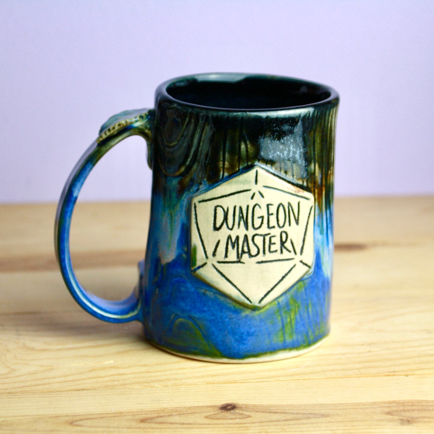 Dungeon Master Woodgrain Dice Mug