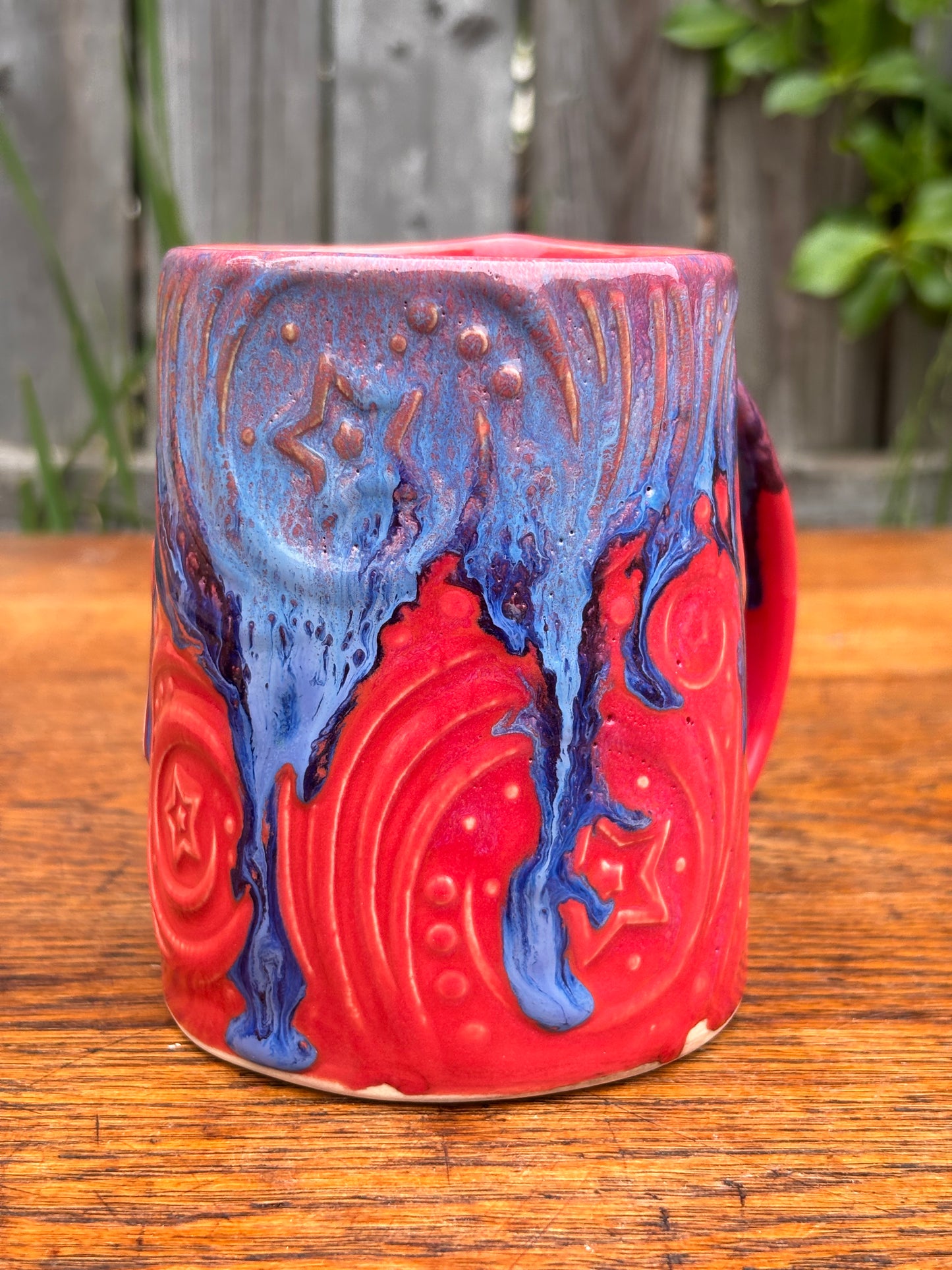 Red + Blue Dice Mug