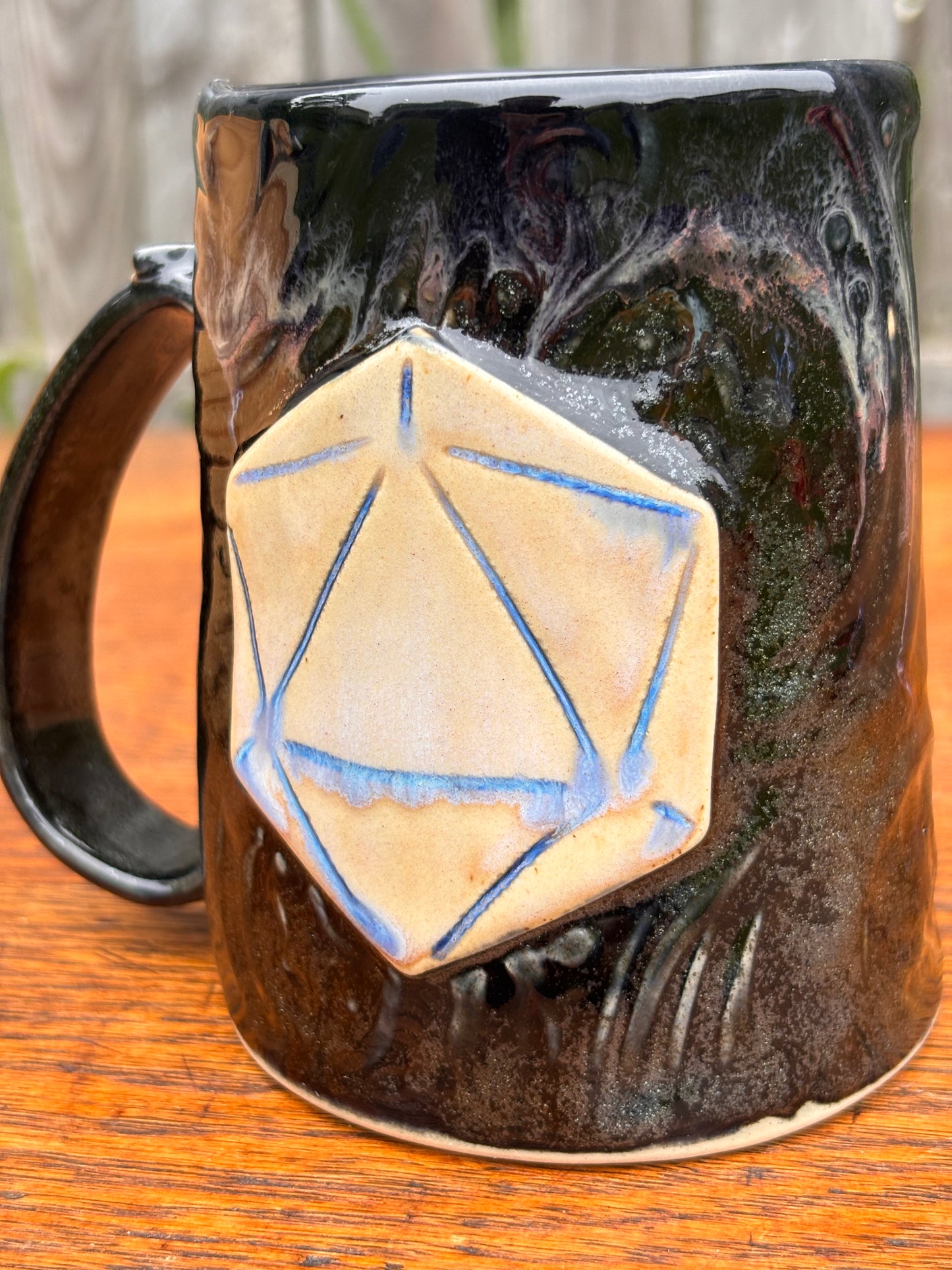 Black + white Dice Mug