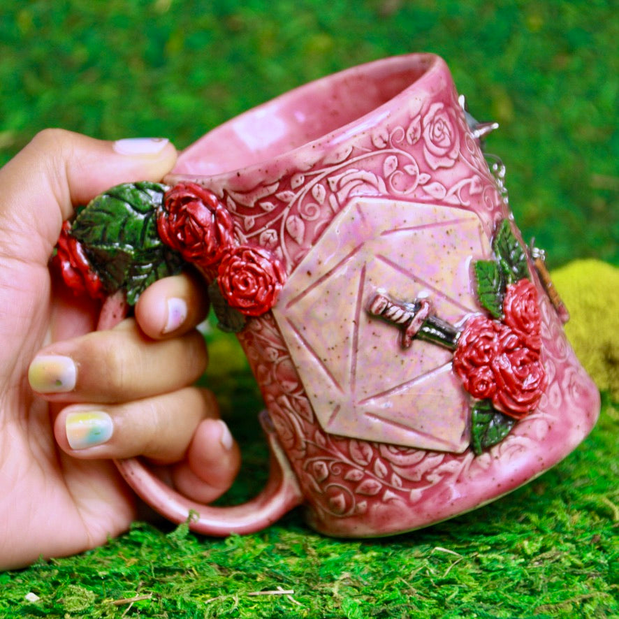 Rose Paladin Dice Mug
