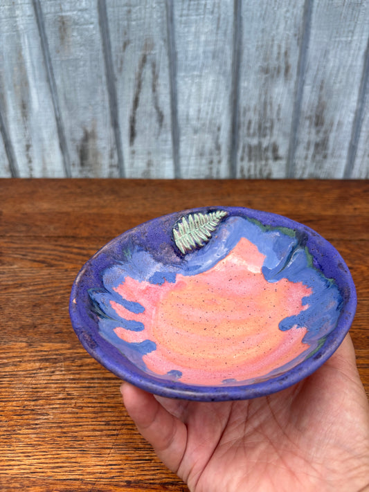 Pink fern dish