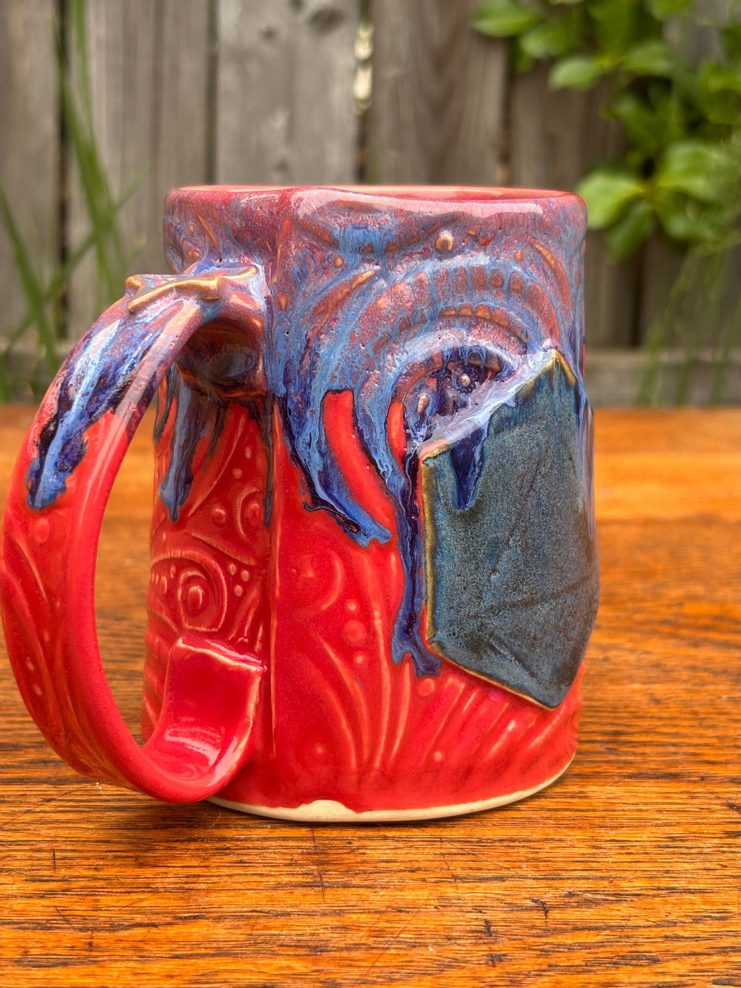 Red + Blue Dice Mug