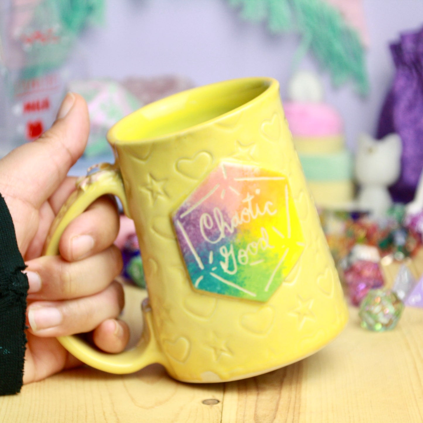 Rainbow Magical Girl Dice Mug