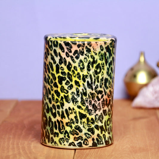 Rainbow Leopard Print Travel Tumbler