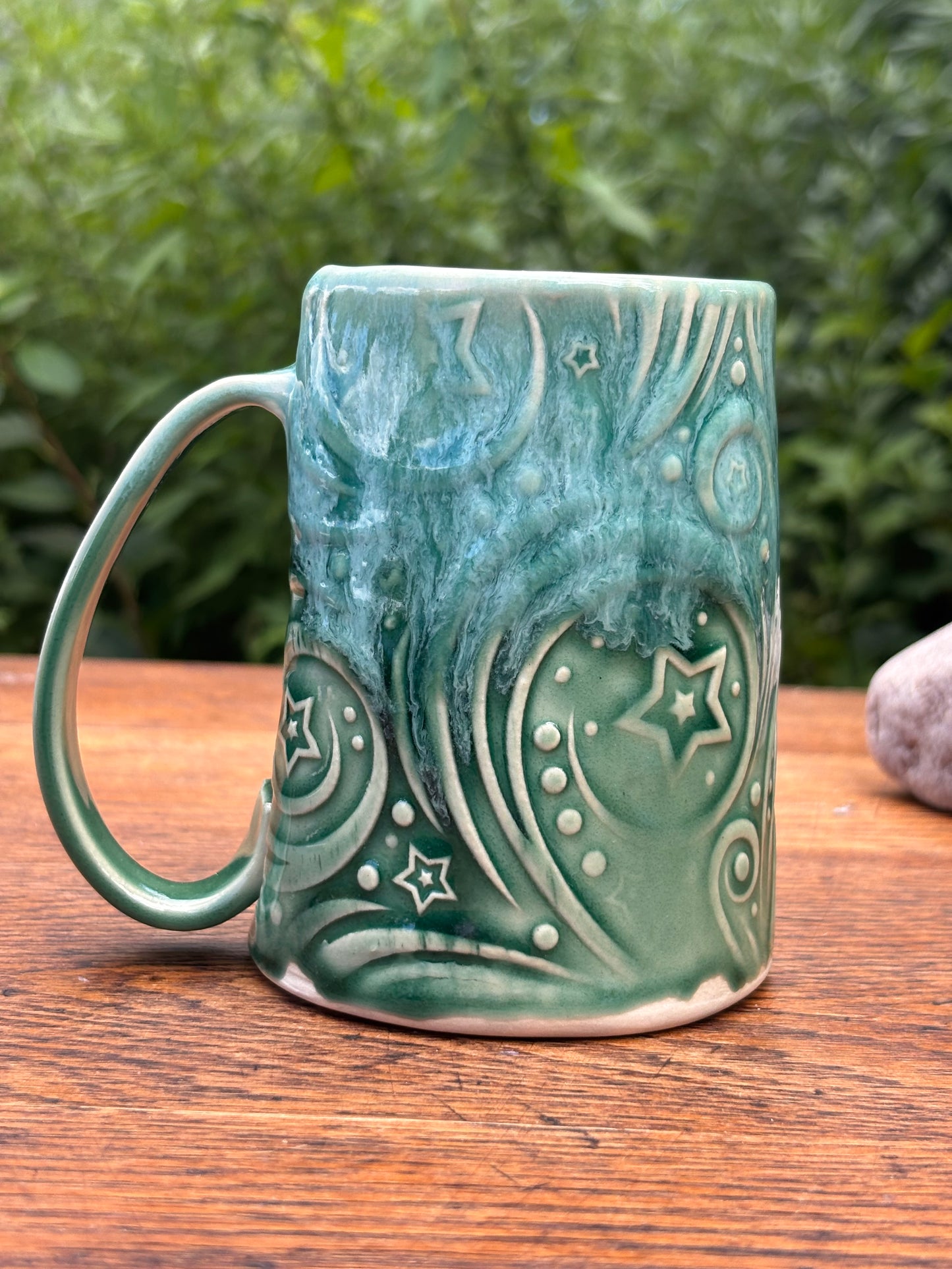 Starry Green Mug