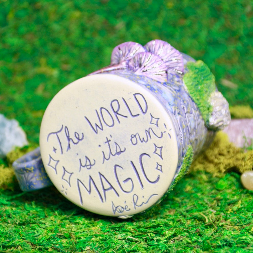 Purple Mushroom Dice Mug