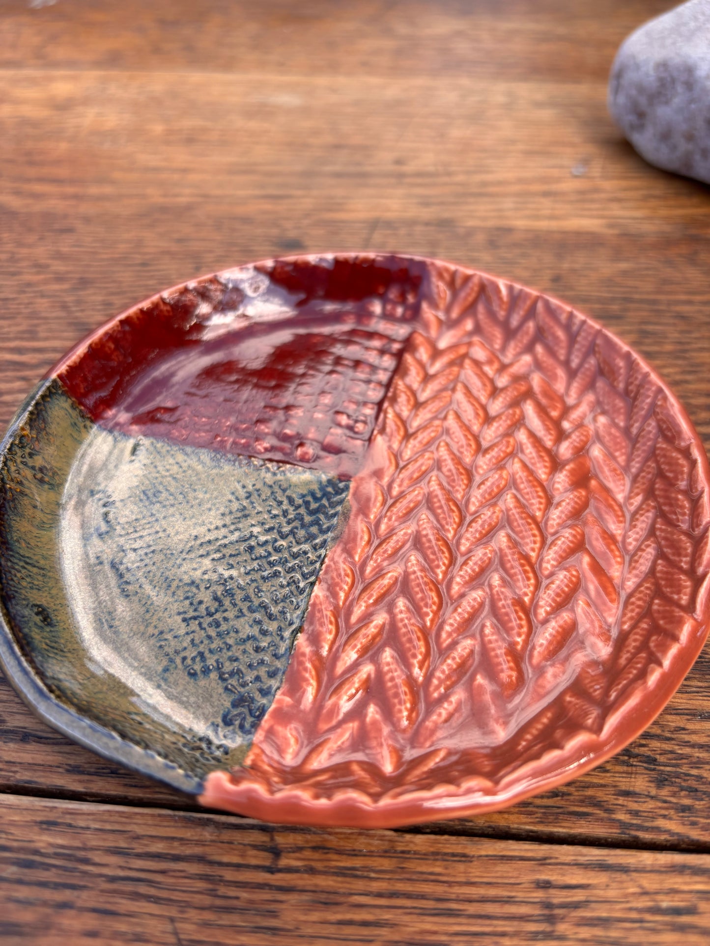 Autumn Patchwork Knit dish