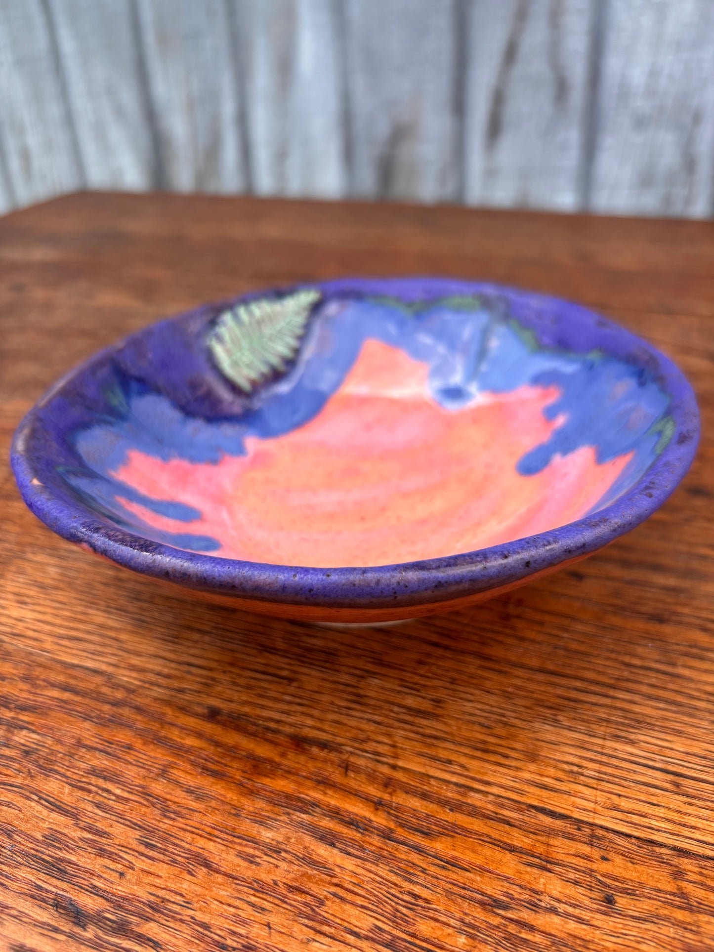 Pink fern dish