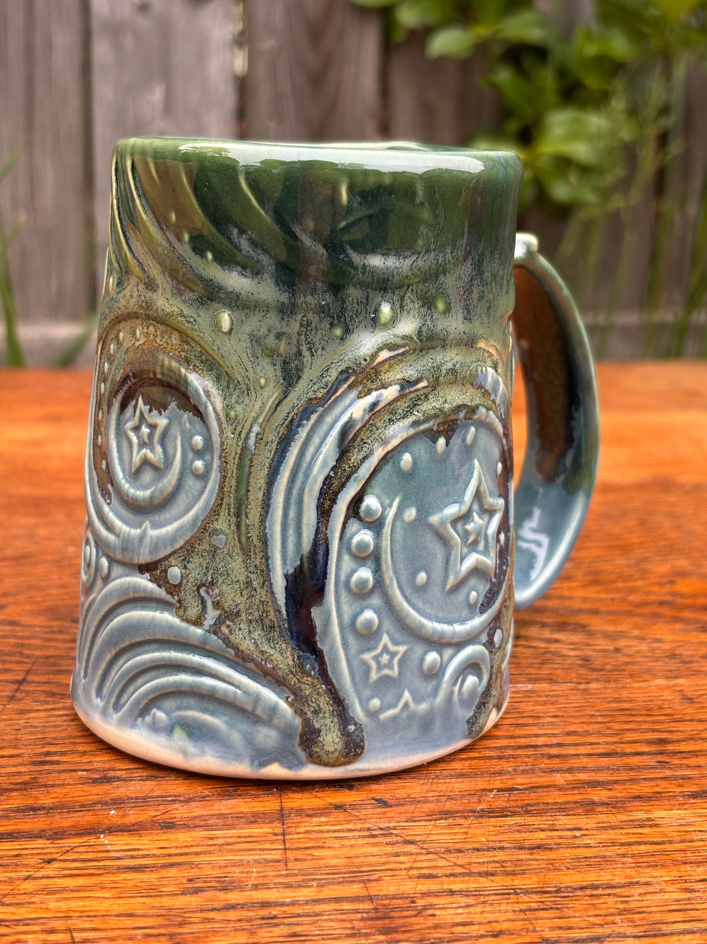 Blue + Green Dice Mug