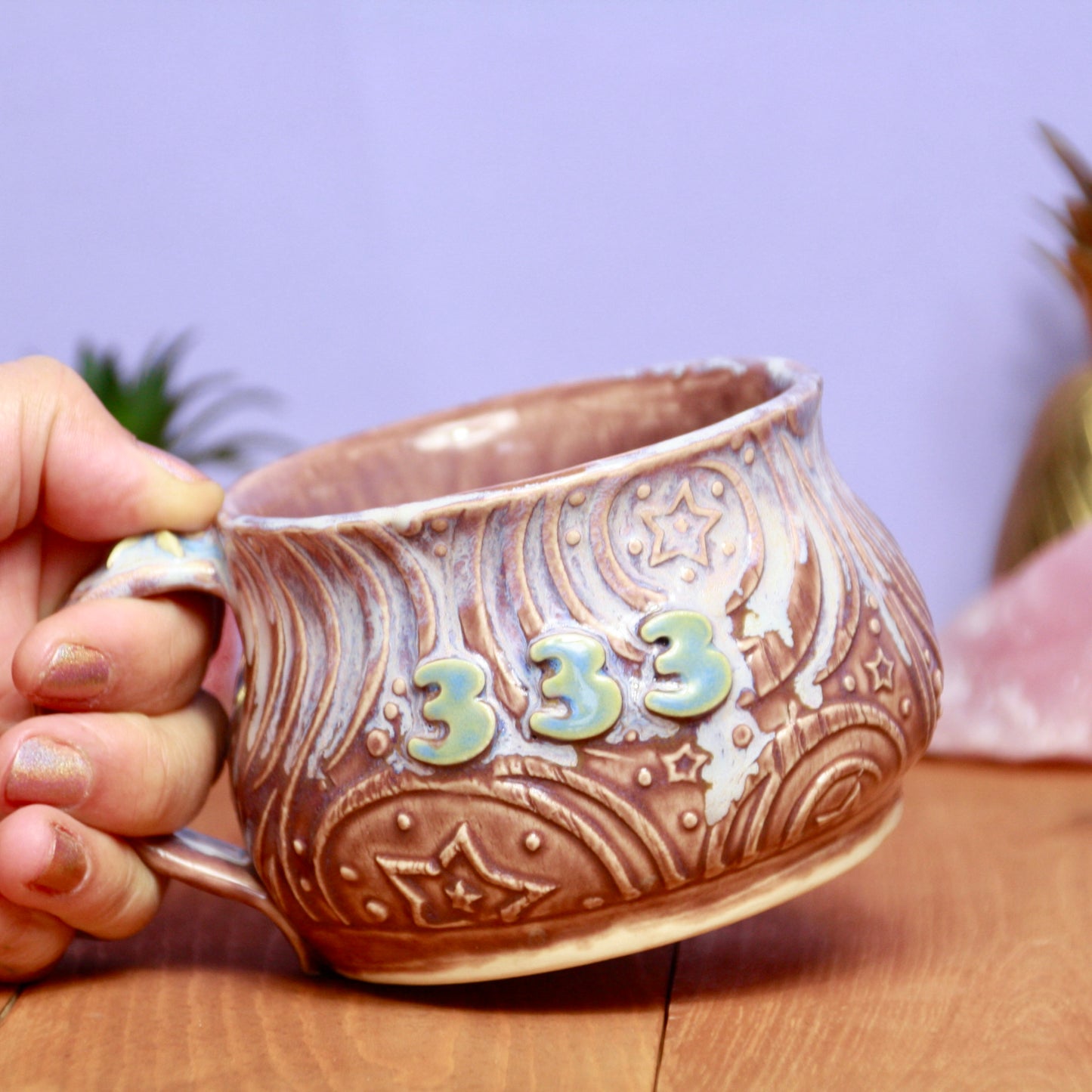 Lavender Mist Angel Number Mug