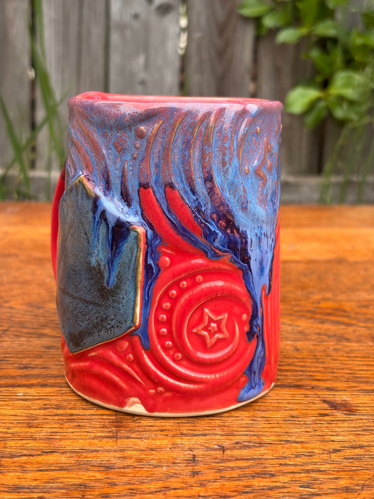 Red + Blue Dice Mug