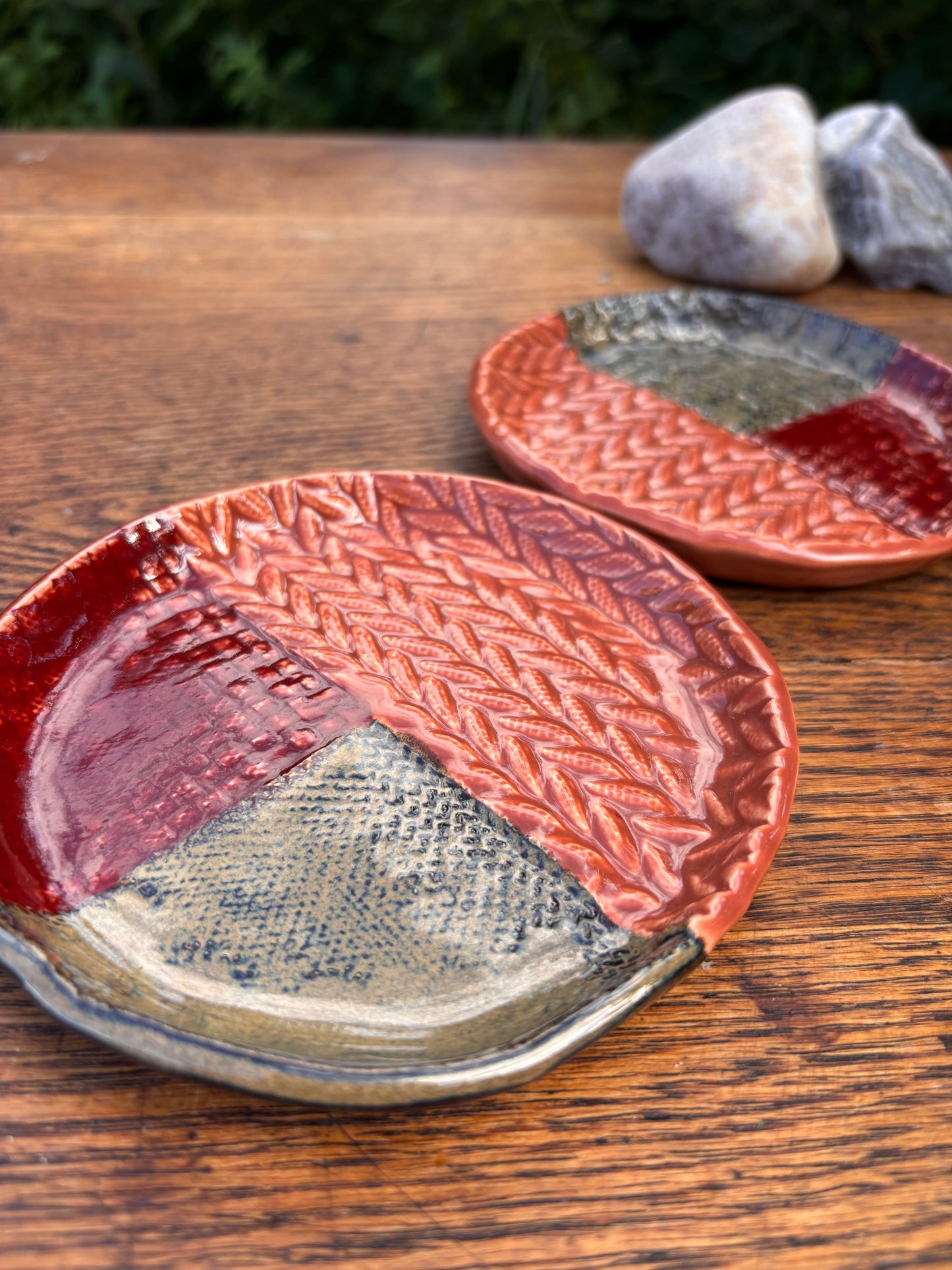 Autumn Patchwork Knit dish