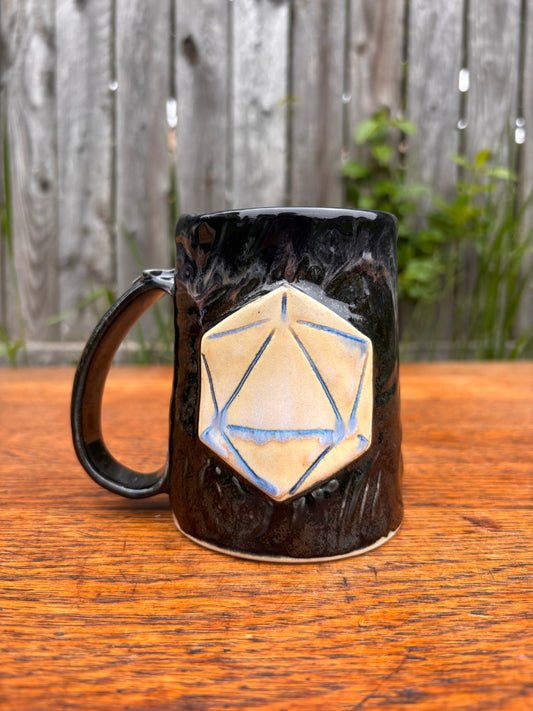 Black + white Dice Mug