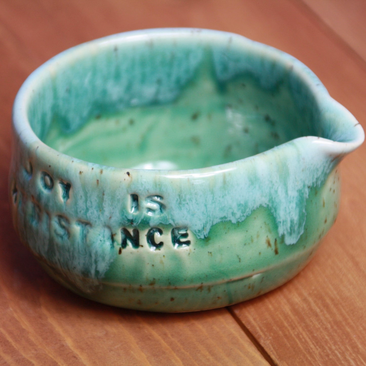 Joy is resistance matcha bowl