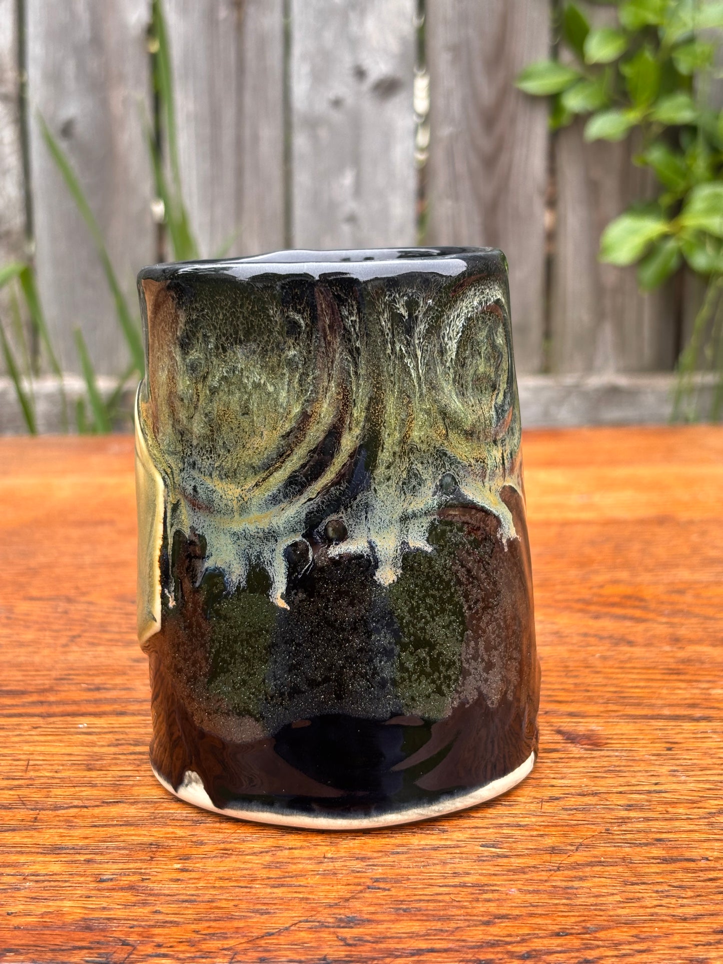 Black + Green Dice Mug