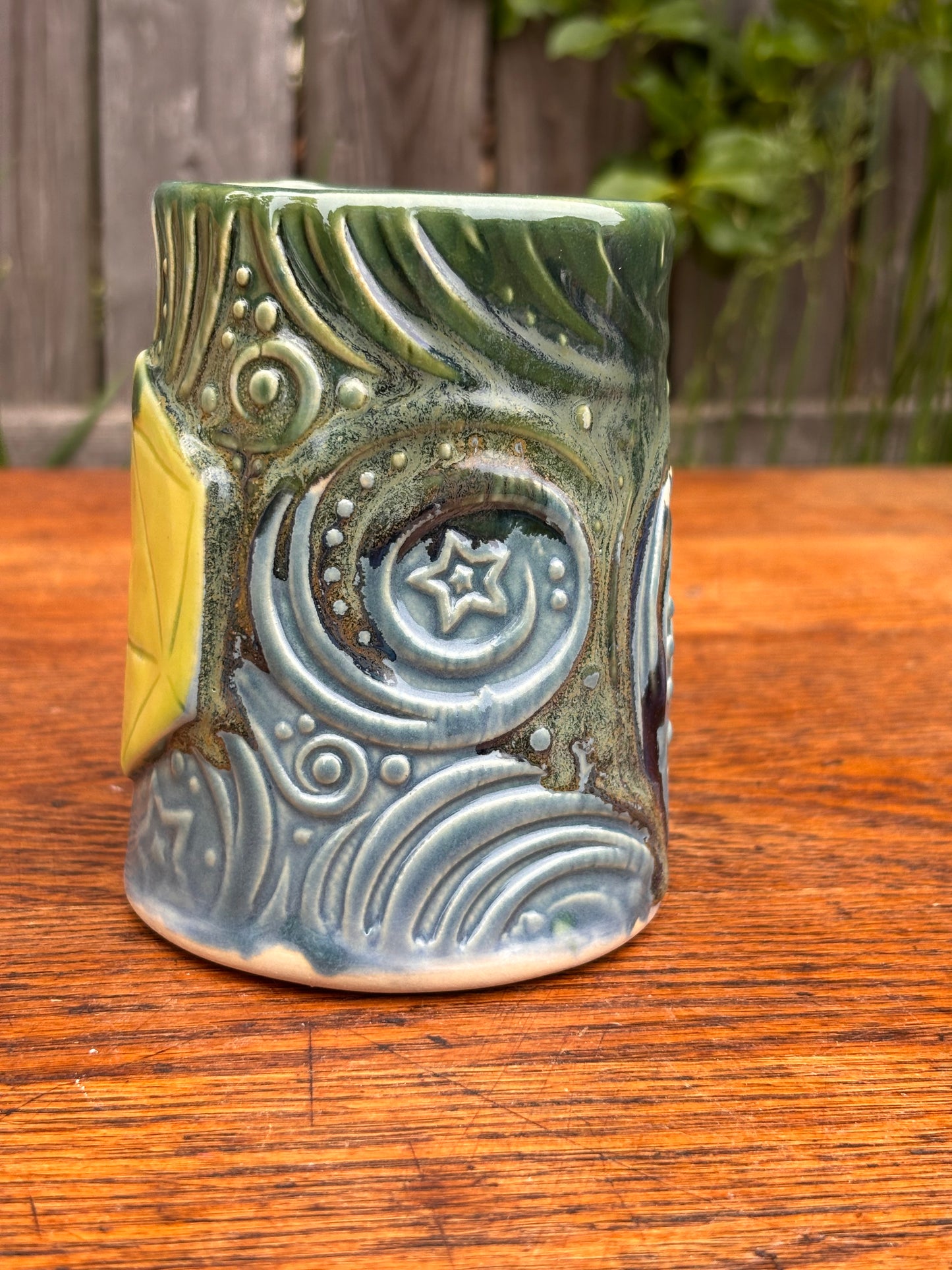 Blue + Green Dice Mug