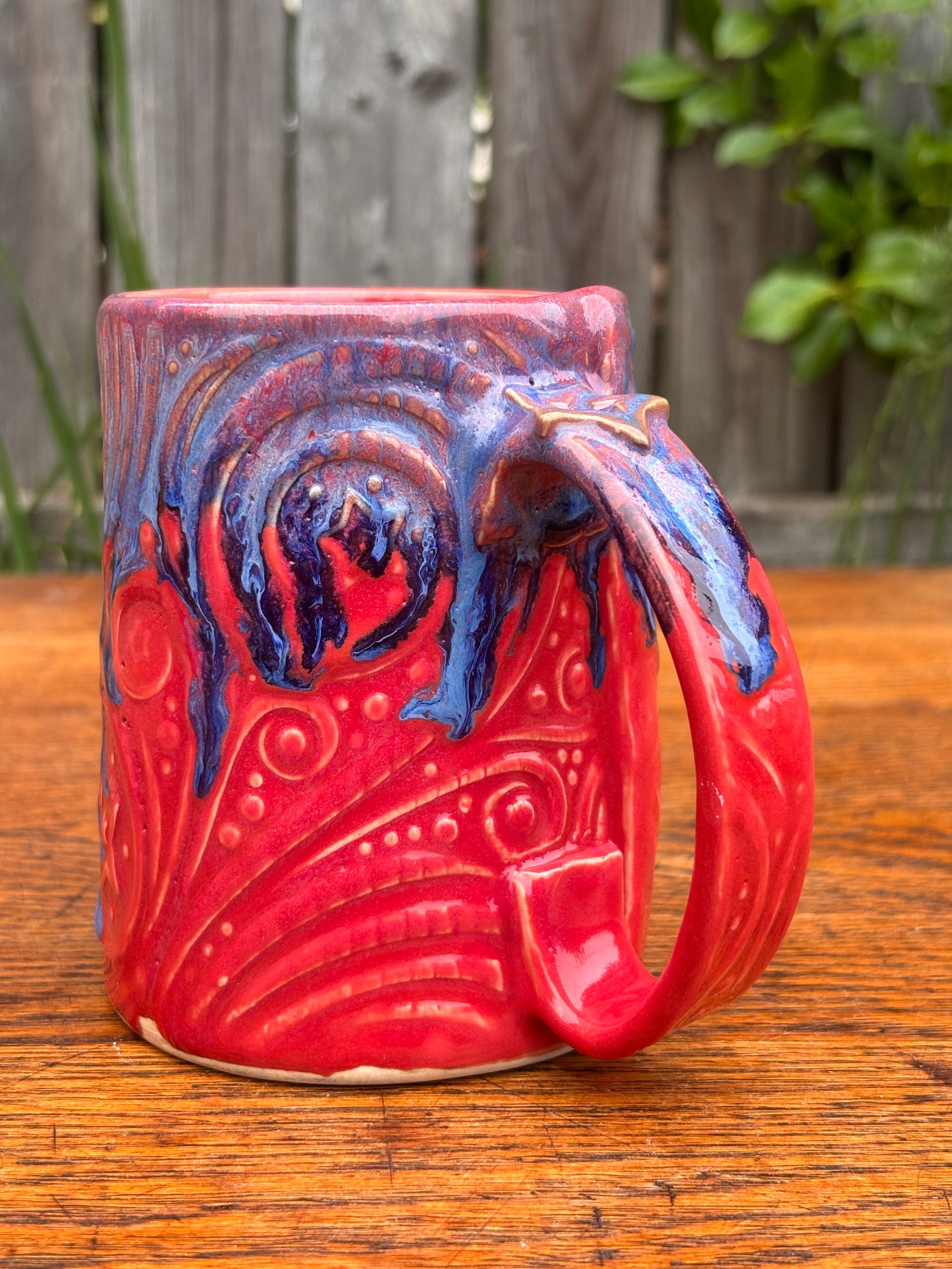 Red + Blue Dice Mug