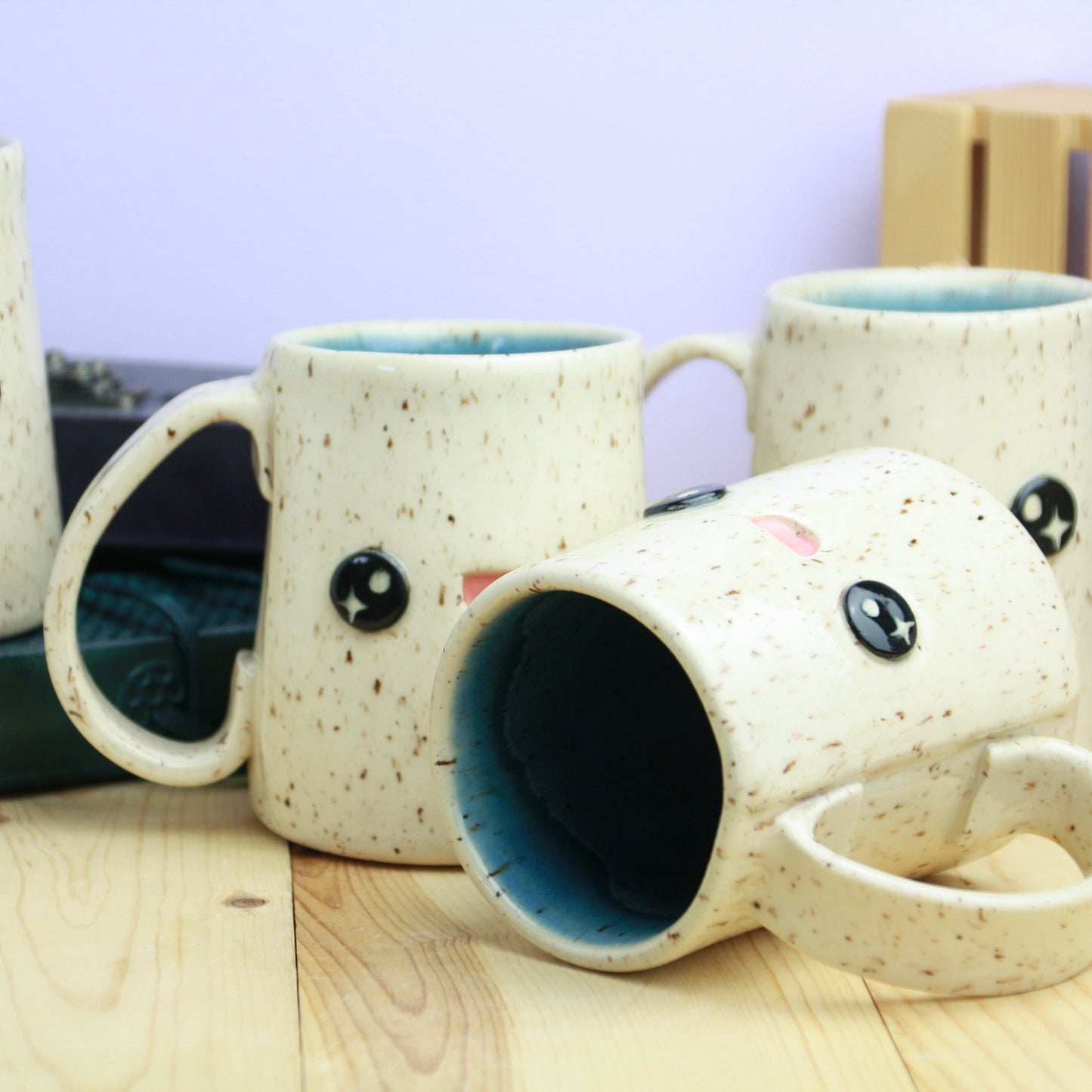 Speckled Happy Mug