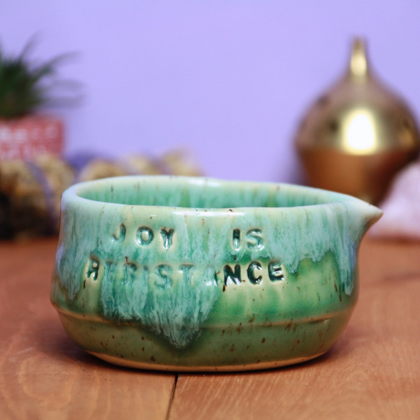 Joy is resistance matcha bowl