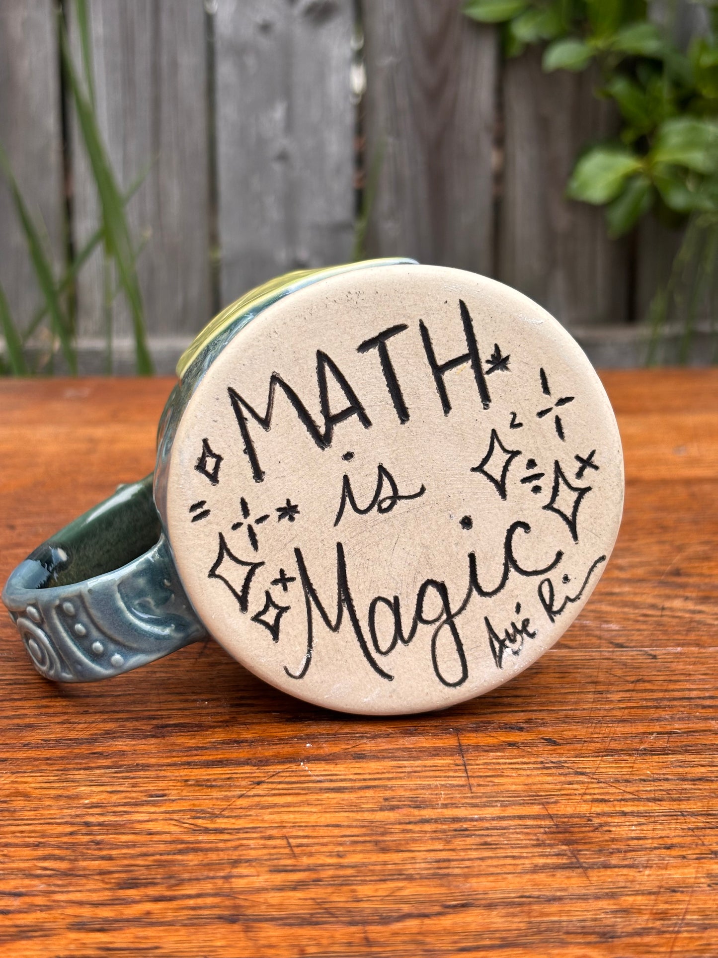 Blue + Green Dice Mug