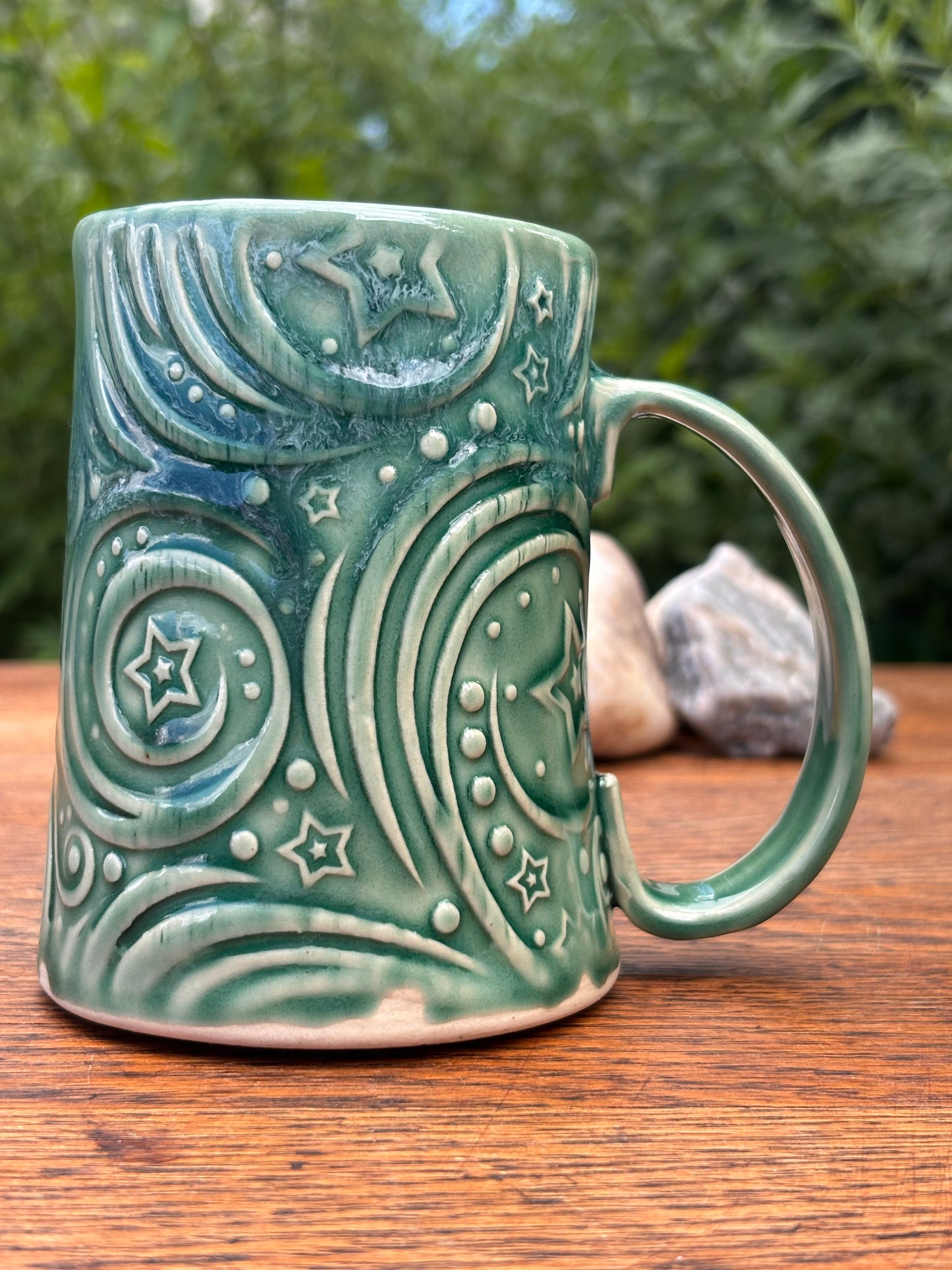 Starry Green Dungeon Master Mug - 14oz