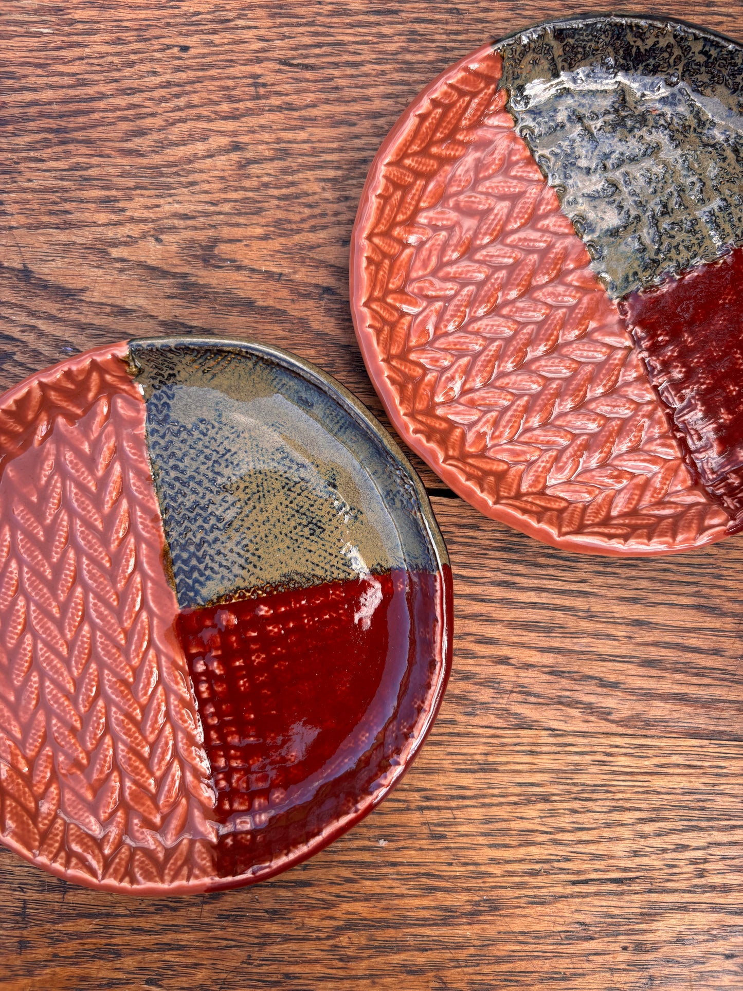 Autumn Patchwork Knit dish