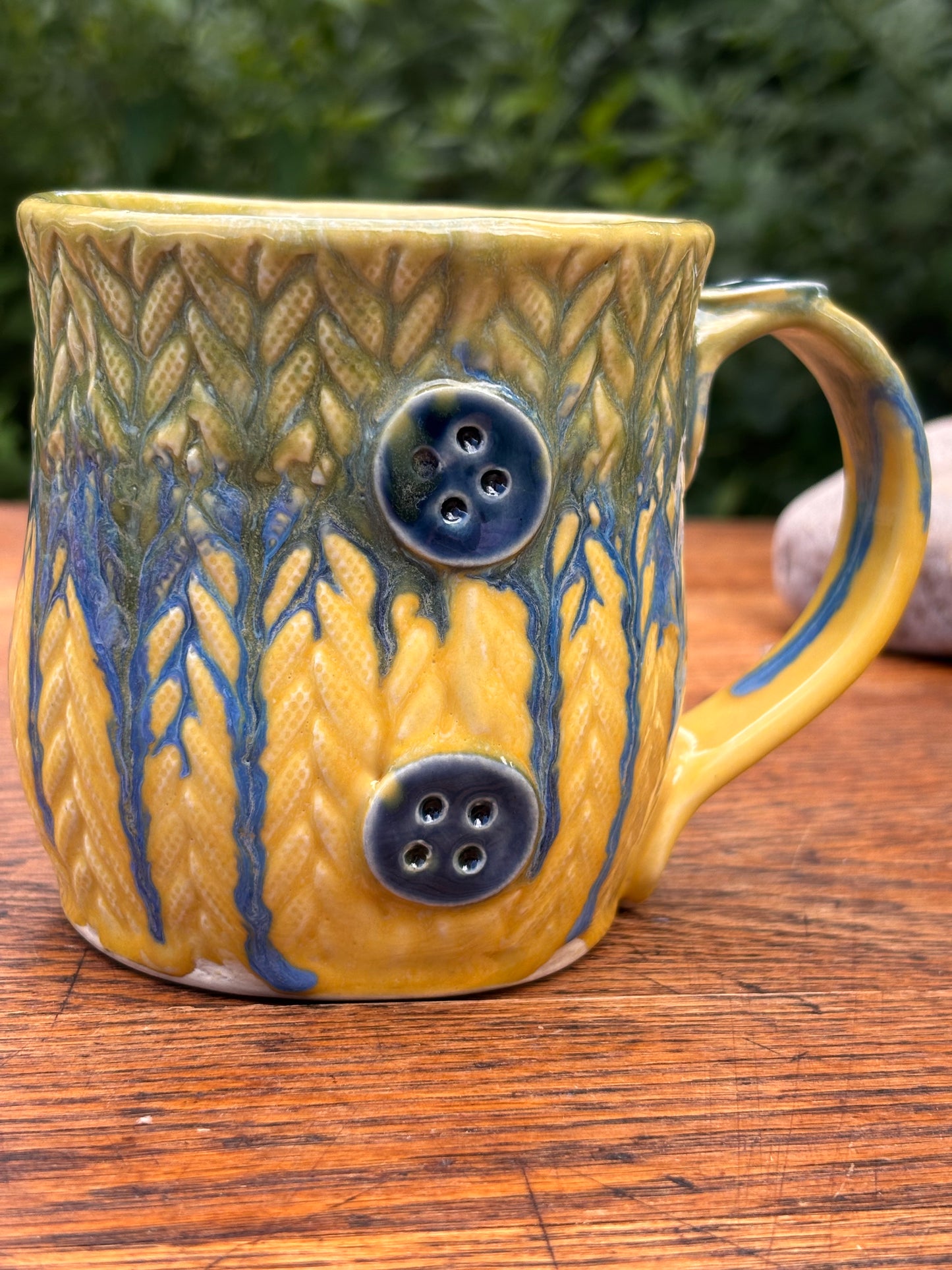 Yellow Knit Rage Mug