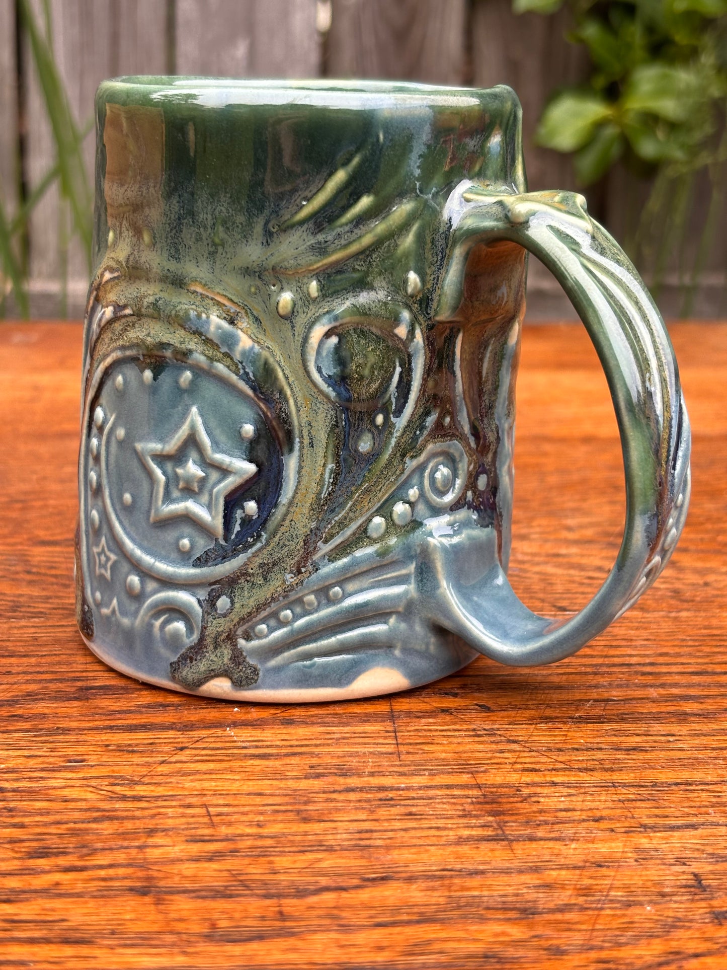 Blue + Green Dice Mug